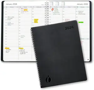 2026 Planner Weekly and Monthly – Hourly Appointment Book 2026 – Softcover, Twin-Wire Binding – Teacher Planner, Simple Design for Productivity – January 2026 to December 2026, 8.5 x 11