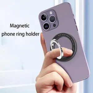 Phone Strong Magnetic Ring Holder for Magsafe Foldable Stand in Car 360° Rotation Finger Ring Magnet magsafe holder