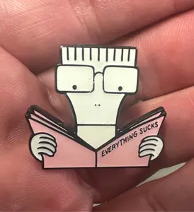 Descendents Milo everything sucks enamel pin