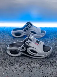 New Summer Men's Thick Sole Height-Boosting Slippers, Beach Pool Non-Slip Slip-On, Eva Shock Absorption, ComfortableHome Wear, Four Colors
