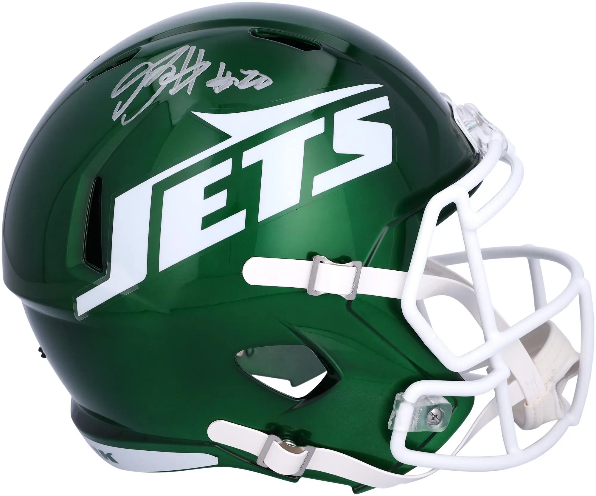 Breece Hall New York Jets Autographed 2024 Speed Replica Helmet - Fanatics Authentic Certified