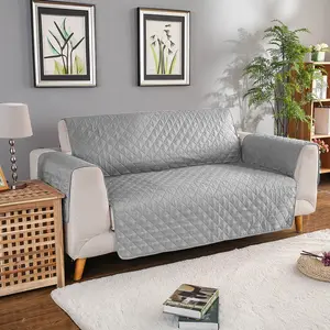 3 Seater Quilted Sofa Cover Water Resistant Nonslip Couch Slipcover Furniture Protector
