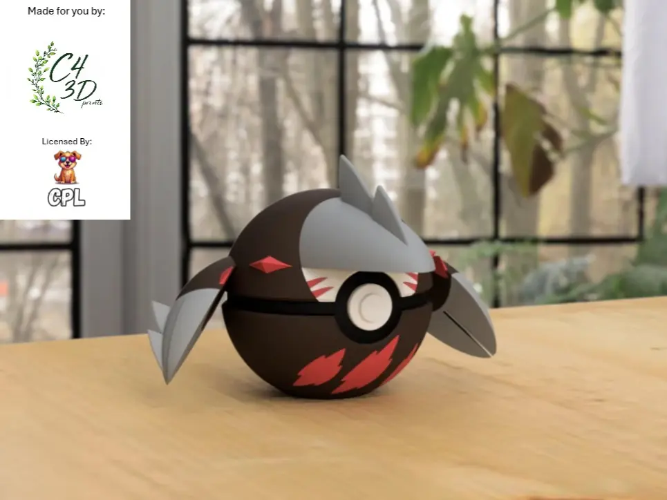 Excadrill Ball - 1st Print - High-Quality PLA, 3D Printed Pokeball Figure