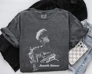 Comfort Colors® Jannik Sinner Tennis Vintage Bootleg Shirt, Jannik Sinner Shirt