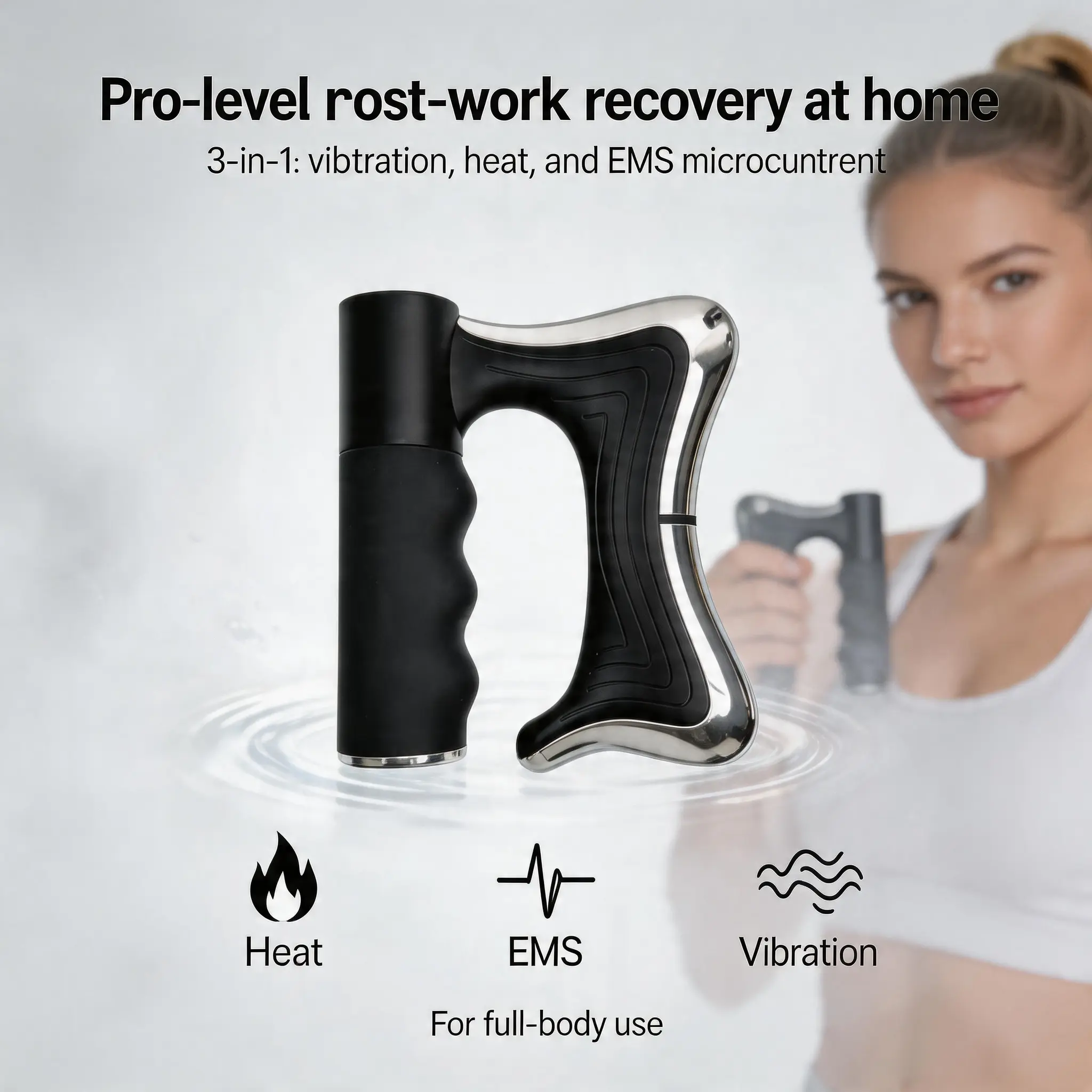 MassageV2pro Sculptor Full Body Contouring  with Heat Therapy EMS High-Frequency Vibration Gua Sha for Muscle Relief & Deep Tissue Stimulation Postpartum Recovery Massager Holiday gift
