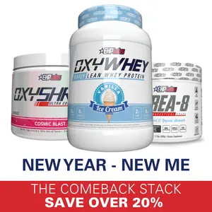 EHPlabs New Year Comeback Stack  | New Year New Me | OxyShred Ultra + OxyWhey Lean Protein + CREA-8 Creatine 500g Size | Support Energy, Daily Performance & Muscle Recovery | Perfect New Year Reset Bundle