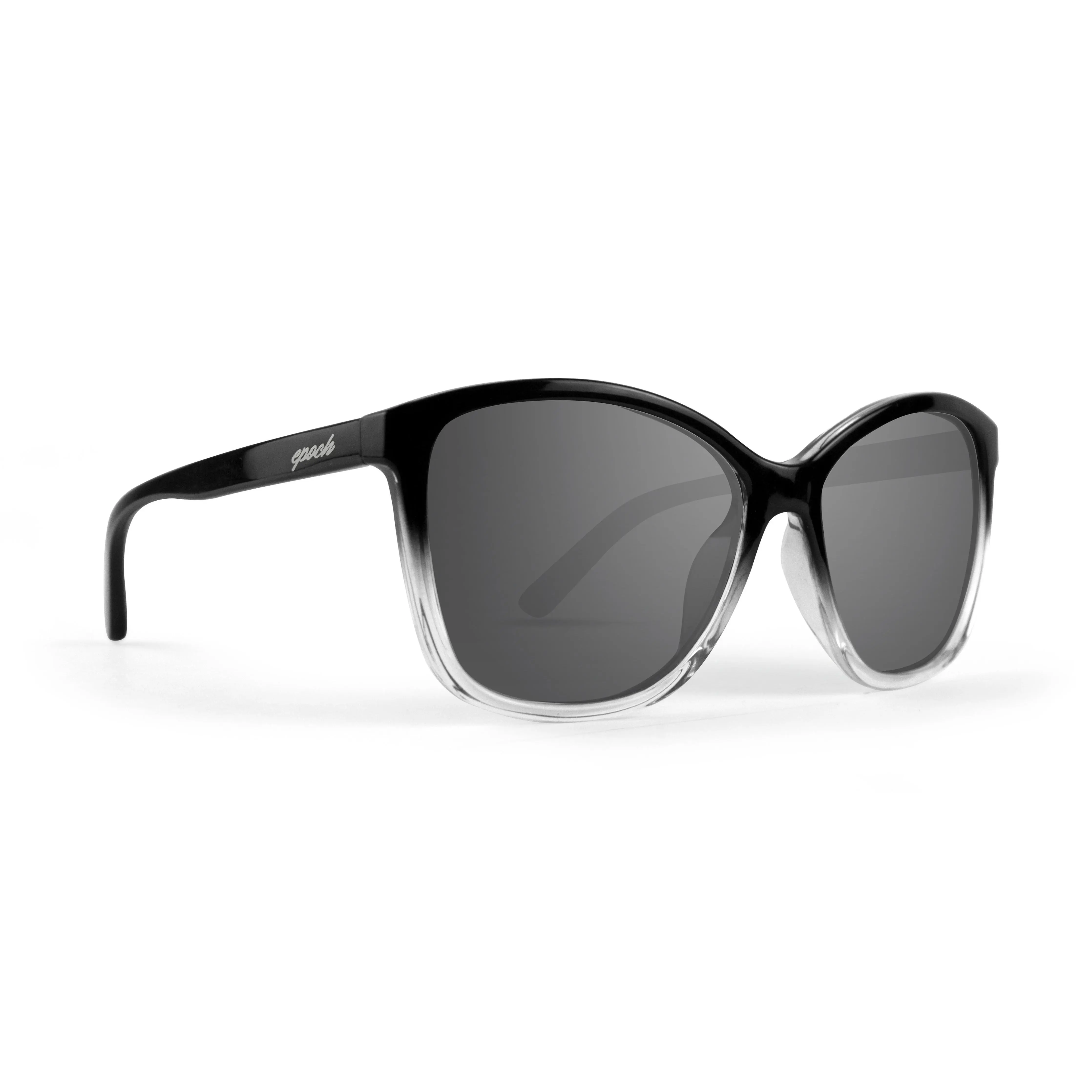 Elizabeth Golf Sport Sunglasses by Epoch Eyewear - Full Black Frame with Polarized Smoke Lenses