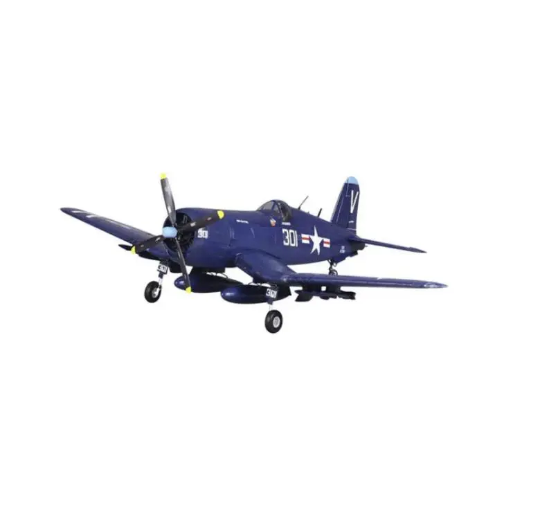FMS Hobby 1400mm (55.1in) Blue F4U Corsair PNP RC Airplane - Brushless, Easy to Assemble, Excellent Performance, Full Function Scale Flaps, Landing Lights (PNP: Transmitter, Receiver, Battery, Charger Not Included), Modeling