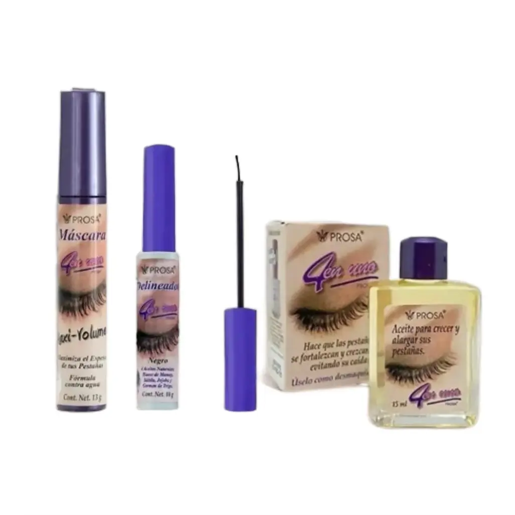 Prosa Set of 3 includes the Maxi-volume Mascara, Eyeliner, and Serum Eyelash Oil