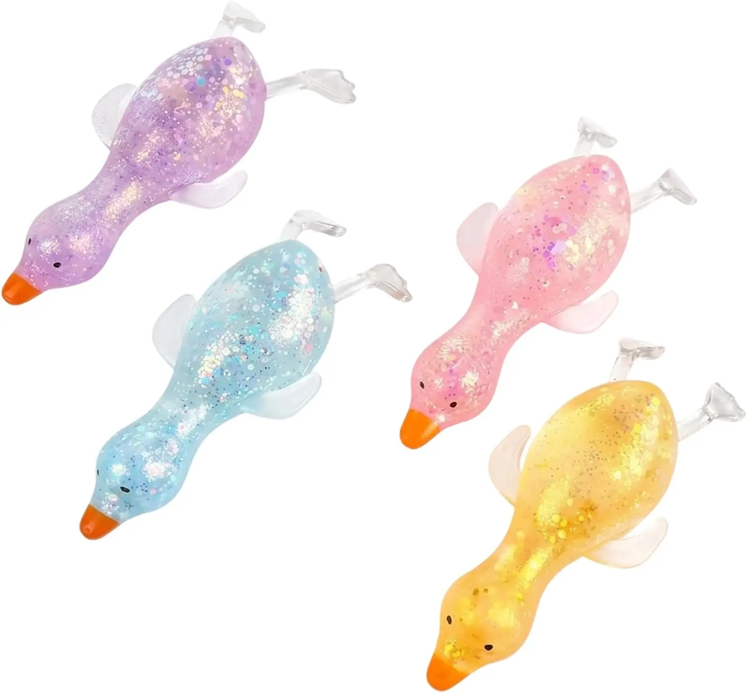 KIDGENIUS Cute Duck Sugar Squishies Stress Ball - Slow-Rising Moldable Squeeze Fidget Toy, Sensory Toy for Anxiety Relief, Ideal for Kids & Teens