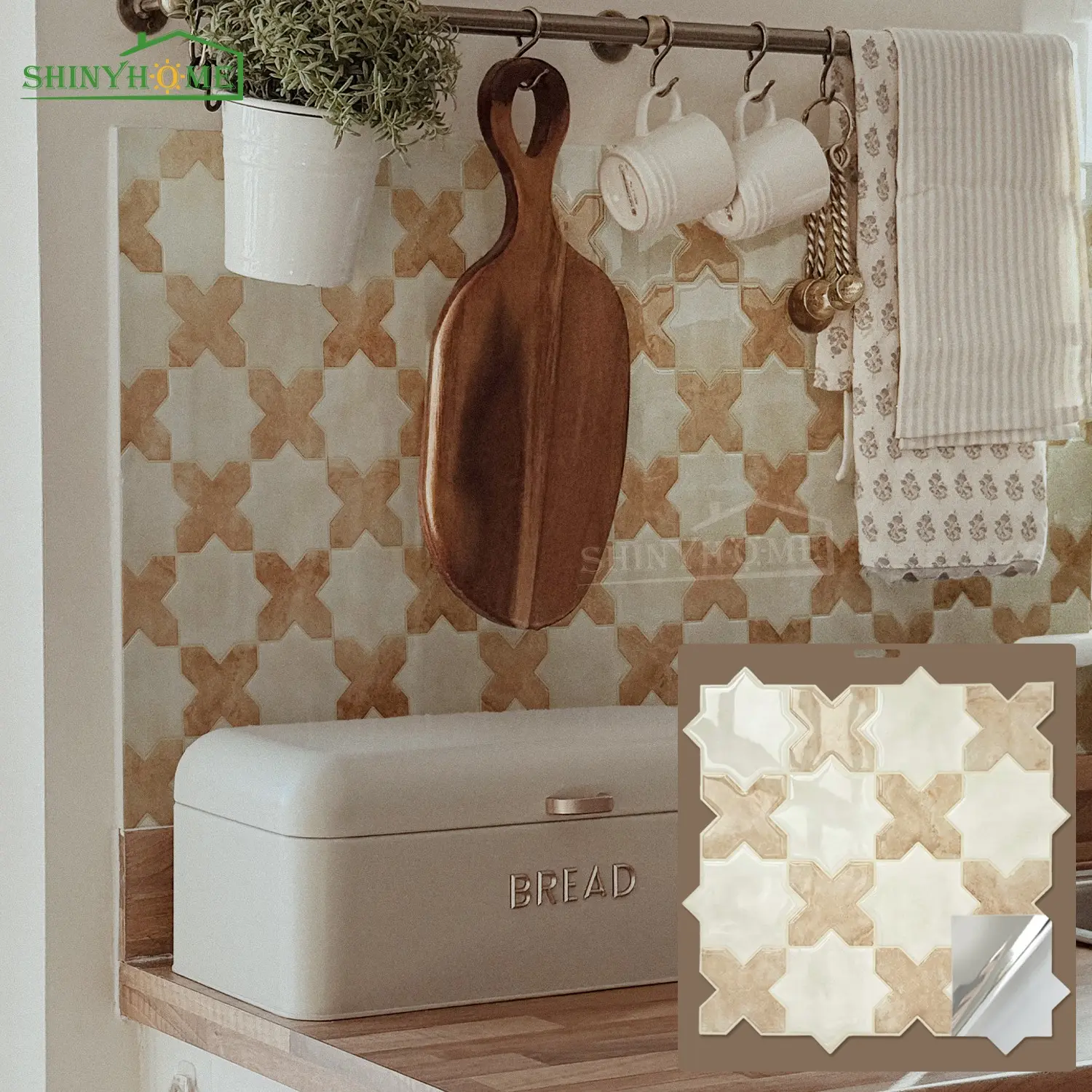 1/10 Sheets 3D Peel and Stick Tiles, Self-Adhesive Wall Panels for Kitchen Backsplash, Bathroom, Interior Walls, Waterproof Easy Clean Easy Cleaning DIY Decor Decorative Wallpaper Peel and Stick Wallpaper Designs