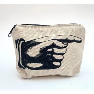 Zip Pouch Printed Canvas Coin Purse - Multi