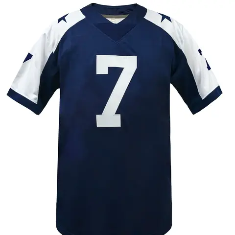 Embroidered Men's American Football Jersey Short Sleeve, Sweat Absorbing Rugby Jersey, Breathable T-Shirt, Breathable Athletic Top, Comfortable Sportswear, Jersey Tee, Casual Sports Jersey, Sports Tees, Sports Apparel