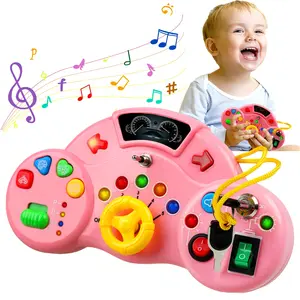 Busy Board with LED Light, Preschool Busy Board, Learning Activities Toy, Travel Toy, Sensory Toy, Birthday Gift