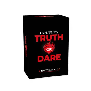 Truth or Dare Spicy Edition Card Game Tabletop Game - 55 Intimate Questions & Dares, Fun 18+ Romantic Party Game for Date Nights, Anniversaries & Relationship Bonding
