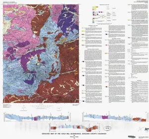 Gold Hill Quadrangle, Colorado - Geologic Quadrangle Map, 1980