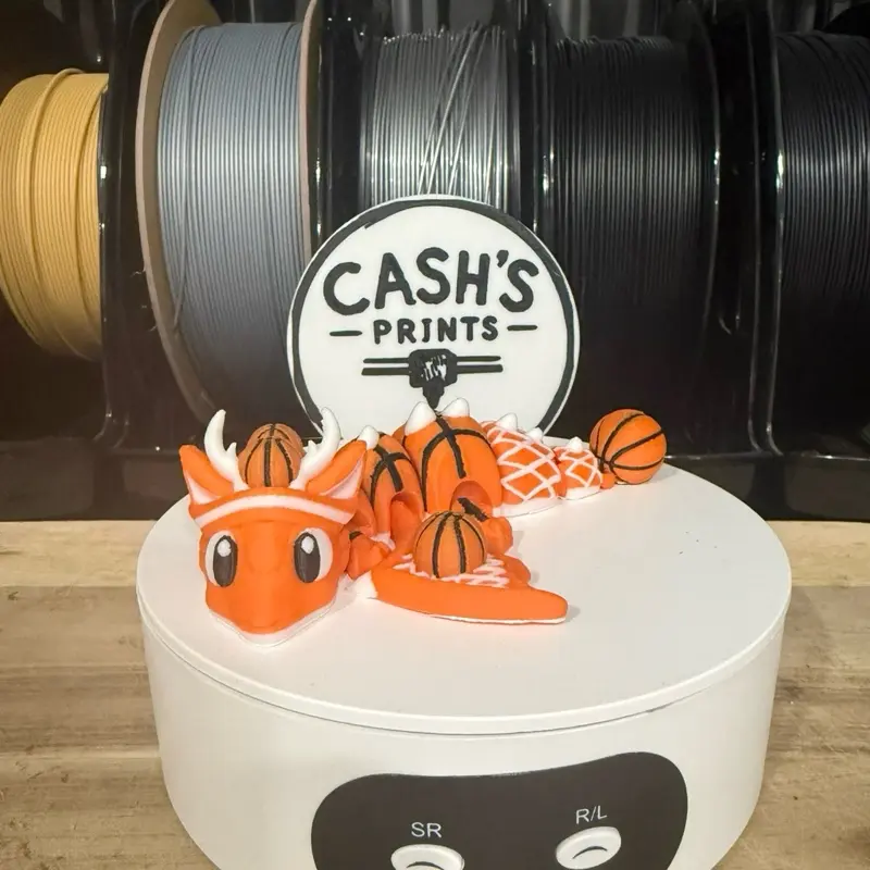 Basketball Dragon Articulated 3D Printed Collectable