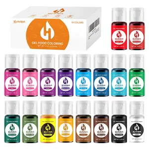 18 Colors Gel Food Coloring, 0.45oz Each – Vibrant Concentrated Gel Dye for Baking, Icing, Cake Decorating, Cookies & DIY Treats