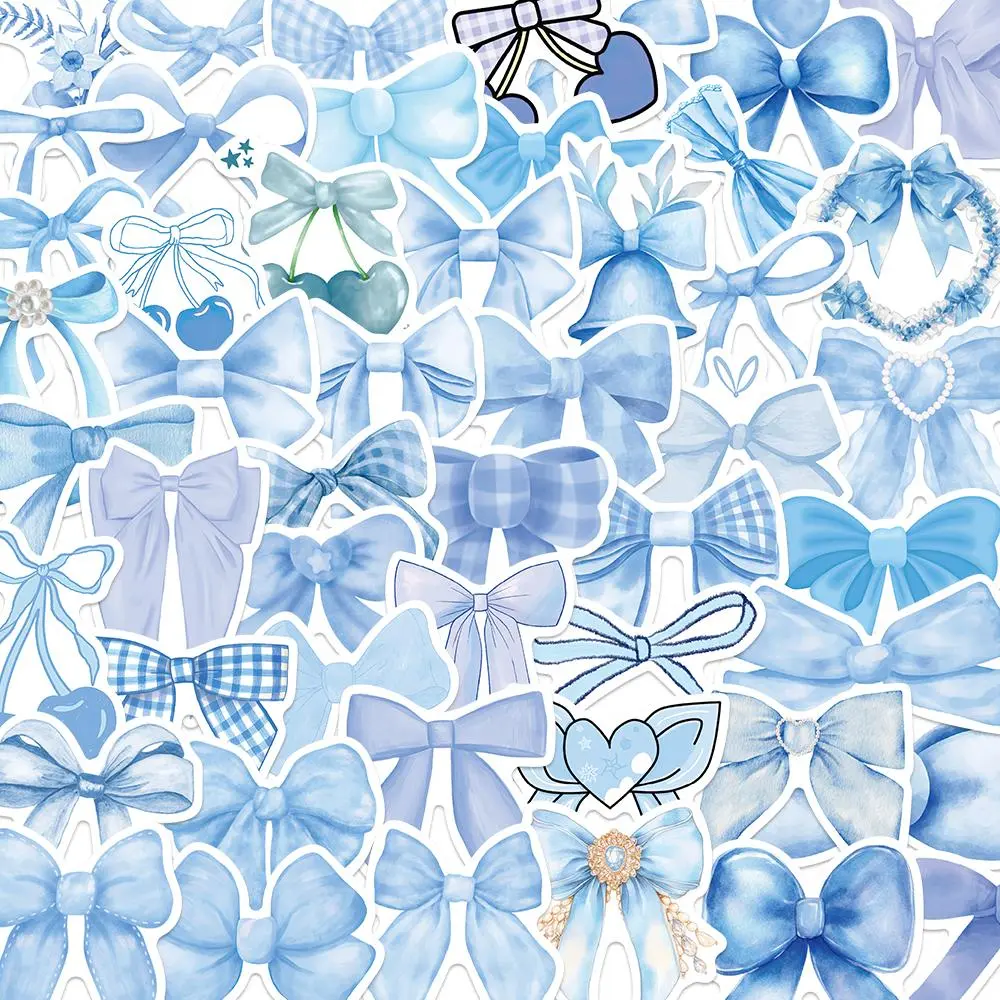 Bowknot Pattern Sticker, 50/1000pcs Sticker Packs Waterproof Self Adhesive Decor Paper, Decorative Stickers, Cute Stickers, Adhesive Decals, for Gift Greeting Card & Water Bottle & Laptop, Ornaments