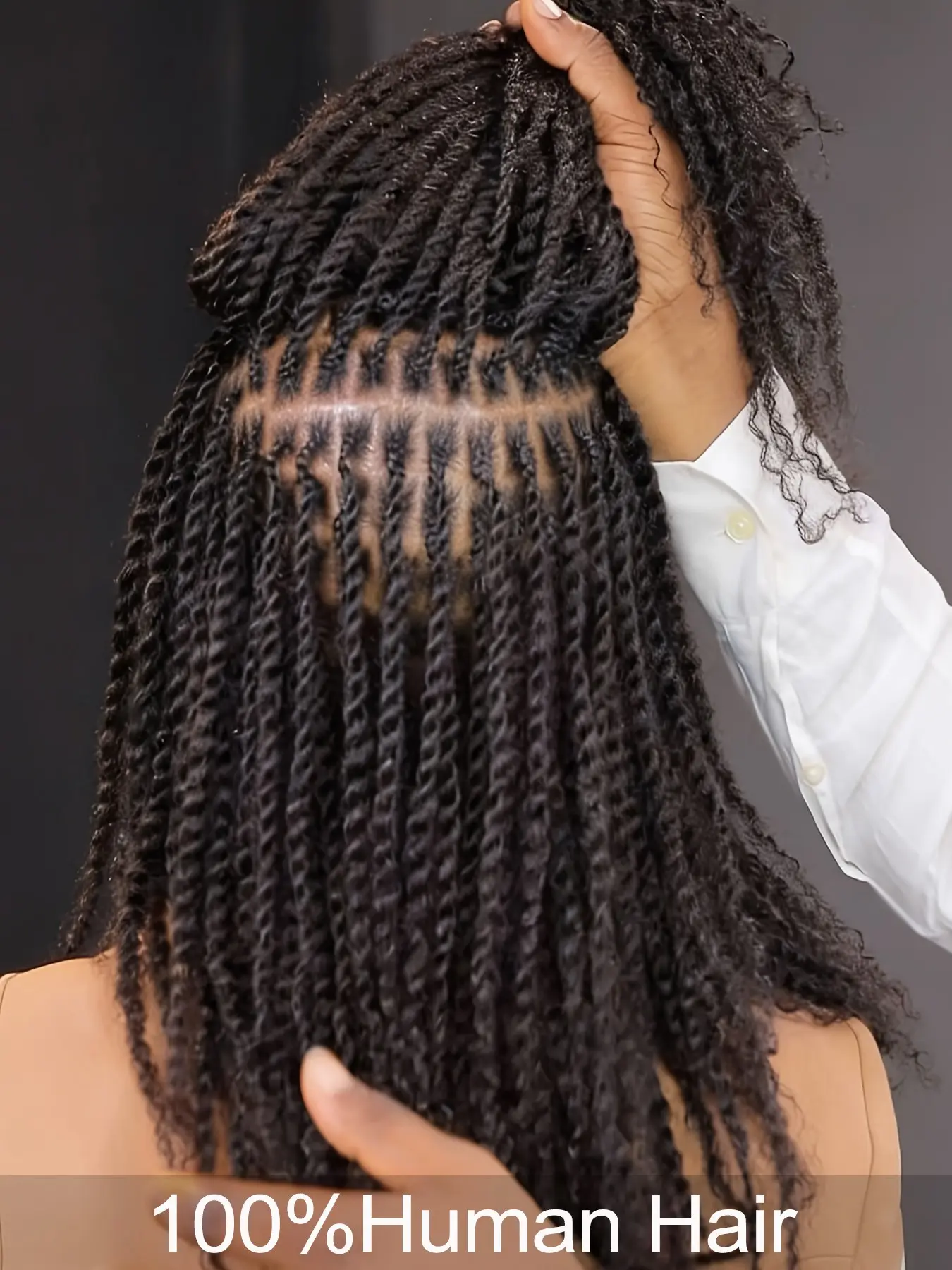African Afro Natural Curl Kinky Curly Texture Human Hair Extensions Bundles, Human Hair Crochet, Human Braiding Hair, 8-20 Inches 30g 4C Coily Hair, Ideal for Braids, Dreadlocks, Weaves, Locks Hairstyles