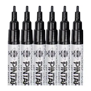 Pintar Fine Black Paint Markers - 6pk
