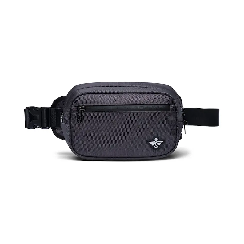 Erozul Fortuna Smell Proof Water Resistant Fanny Pack Crossbody Bag - Graphite