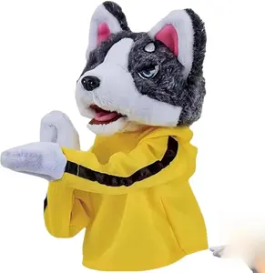Kung Fu Husky, Punching Puppet, Dog Hand Puppet - Boxing Puppets, Kung Fu Animal Toy Husky Gloves with Sounds and Boxing Action, Boxing Puppet for Kids & Gifts.