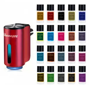 Scent Perfume Car Air Freshener,Rechargeable Car Aroma Diffuser with 20 Essential Oils, Car Interior Decoration Accessories