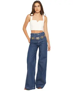 Shyanne Women's Thalia Turquoise Concho Chain Belt - Safa25bt3-Slvr