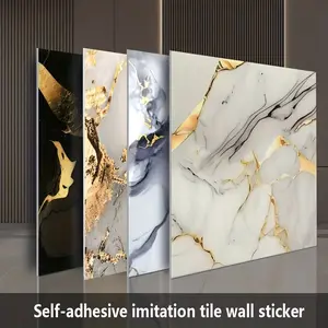 Self-adhesive marble wallpaper, 10/30/50 sheets of peel and stick wallpaper for kitchen and bathroom, removable wall decor, wall panel, 11.8inx11.8in