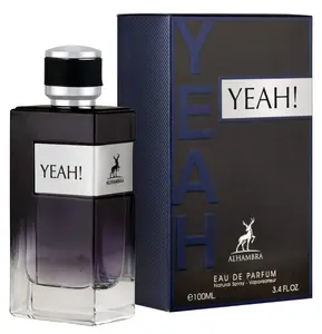 Maison Alhambra Yeah! Eau de Parfum Spray for Men  3.4oz EDP - Fruity Fragrance with Apple, Ginger, Bergamot, Sage, Juniper Berries, and More