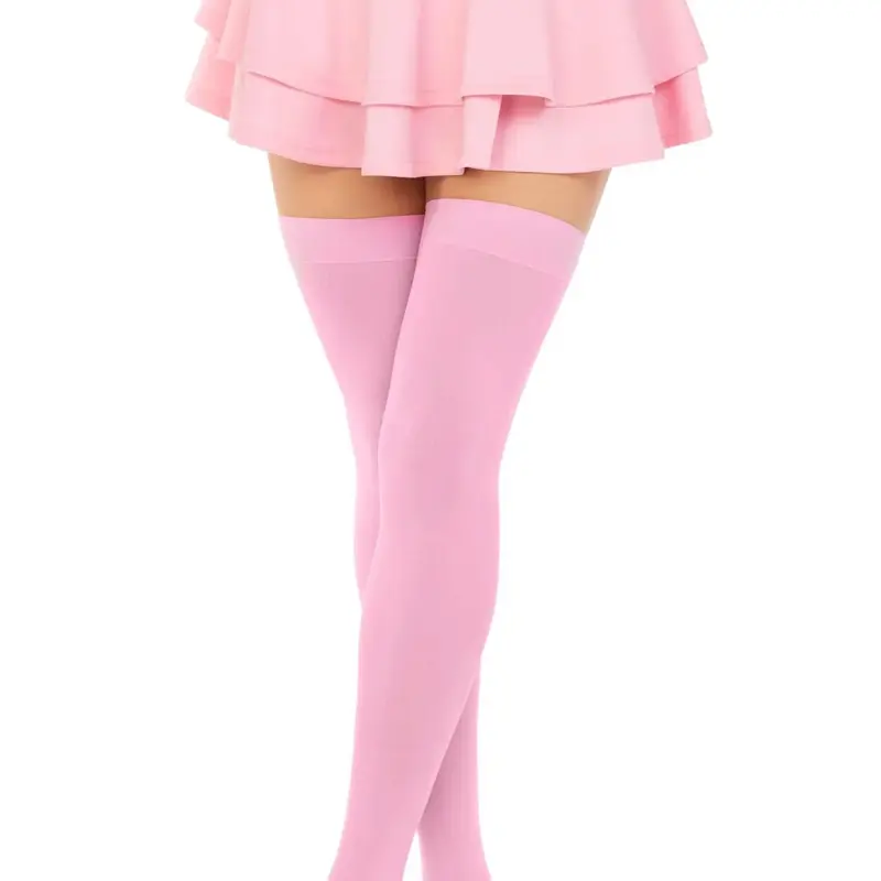 Sol Thigh High Socks - Pink Over-the-Knee Stockings for Women