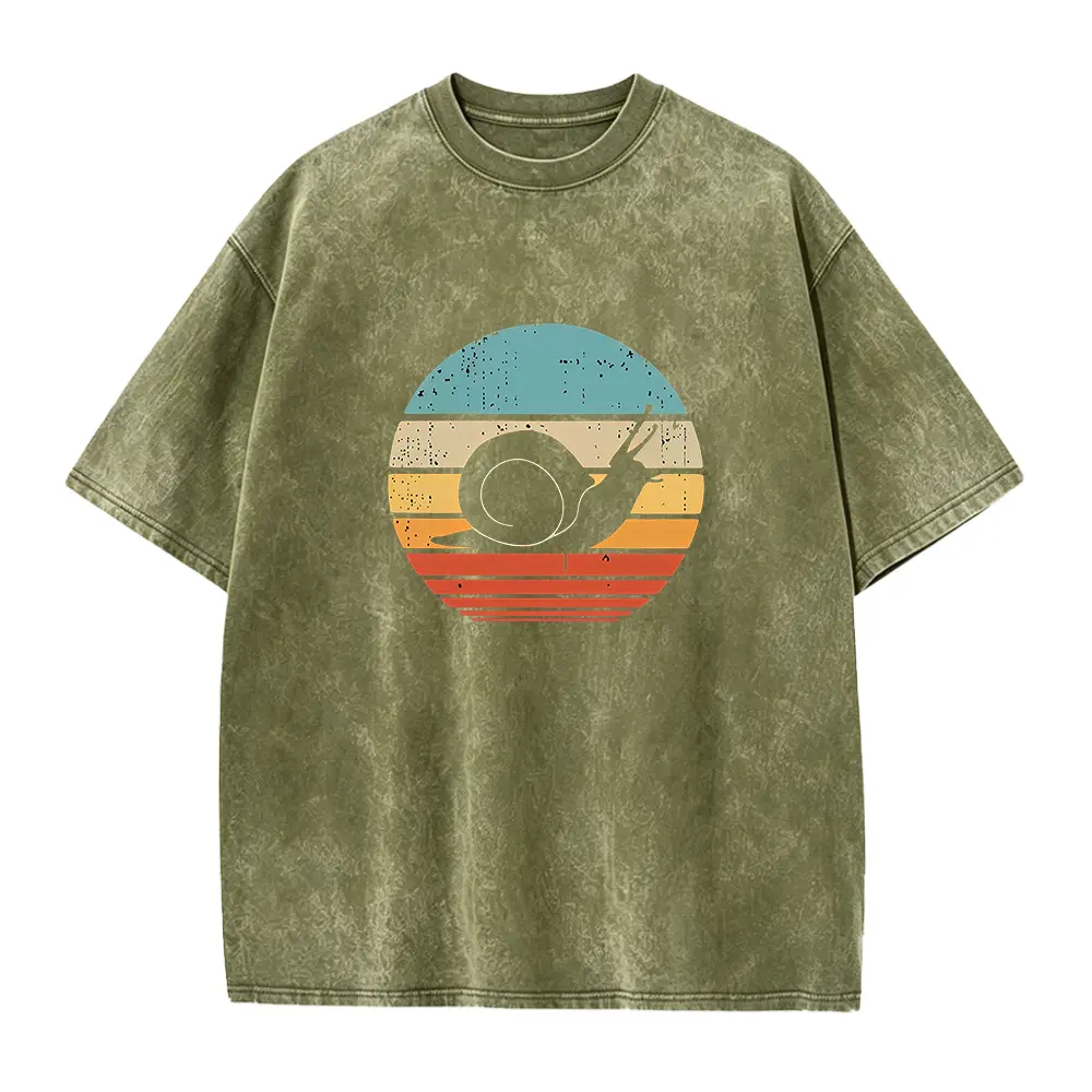 Retro Snail Shirt,Vintage Sunset Snail Tshirt,Snail Lover Gift,Snail Gift for Gardener,Vintage Gardening Tshirt,Boho Nature Shirt,Animal Tee