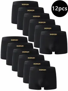 FASHION Light Luxury Waist Men's Underwear, Basic Black Underwear, Comfortable, Breathable and Not Stuffy, Versatile and Durable