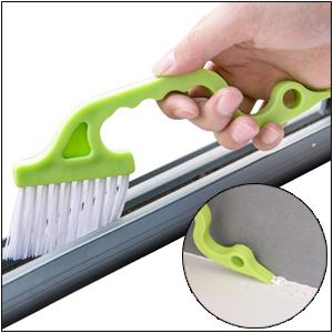 Window Track and Grout Cleaning Brush Set, 5Pcs Hard-Bristle Crevice Scrub Brushes for Sliding Doors, Tile Lines, Sink Corners, Small Gaps and Bottles, Essential Household Cleaning Tools