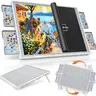 Playboda Patent Design 1500-Piece Rotating ABS Plastic Puzzle Board - Anti-Slip Lazy Susan Spinning Tray, 35x27-Gray Drawers, 9.8 lbs Durable, Cover, 30-50% Lighter, Portable, Beginner & Adult Compatible Back to School Item,techvibes