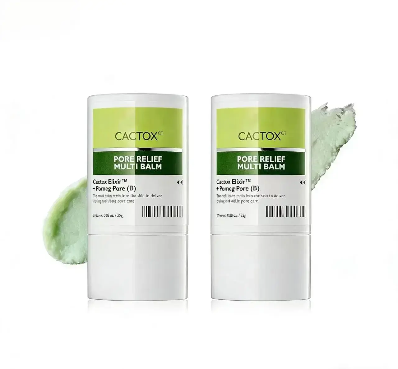 [Dr.Melaxin Official] CACTOX PORE RELIEF MULTI BALM with Cactus Cooling Reduce Puffiness & Pore Tightening for Visible Pore Care Skin Repair 2pcs