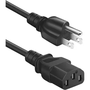 AC Power Cord Compatible with Horizon Fitness Treadmills Ellipticals, Universal 3 Prong Power Cable Replacement 6 Feet