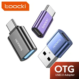 Toocki 3pcs USB to USB C Adapter  USB C Male to USB 3.0 Female OTG Adapter for iPhone 16 15 14 13 Plus Pro Max, Apple Watch 10, Airpods, iPad, Car, Samsung Galaxy S23 S24 Ultra, OTG Adapter OTG adapter USB to USB C