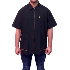 Barber Jacket – Hair Resistant Lightweight Smock | King Midas (Black)