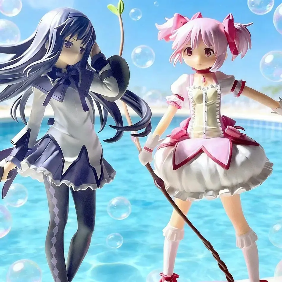 22cm Magical Girl Anime Figure Kaname Madoka Action Figure Kawaii Akemi Homura Figurine Cute Loli Collection Model Toy Gift