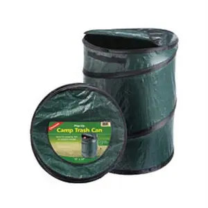 212 MAIN Collapsible Portable Trash Can - 33 Gal Capacity, Polyethylene Material, Zip Top, Sports & Outdoor Leisure Equipment for Fishing