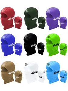 4pcs/2pcs/1pc Unisex Hip Hop Printing Full Balaclava Mask Neck Gaiter Headwear Breathable Face Cover Ski Mask for Men Women Outdoor Sports Hiking Fishing Commuting Suitable for Daily Wear