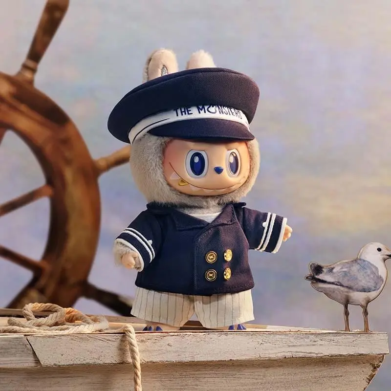 POP MART De Vliegende LABUBU-Captain Series Vinyl Plush Doll, Cute Stuffed Animal, Kawaii Soft Furry Collectible, Gift for Collectibles Enthusiasts, Kawaii Stuffed Animals, Soft Furry Collectibles