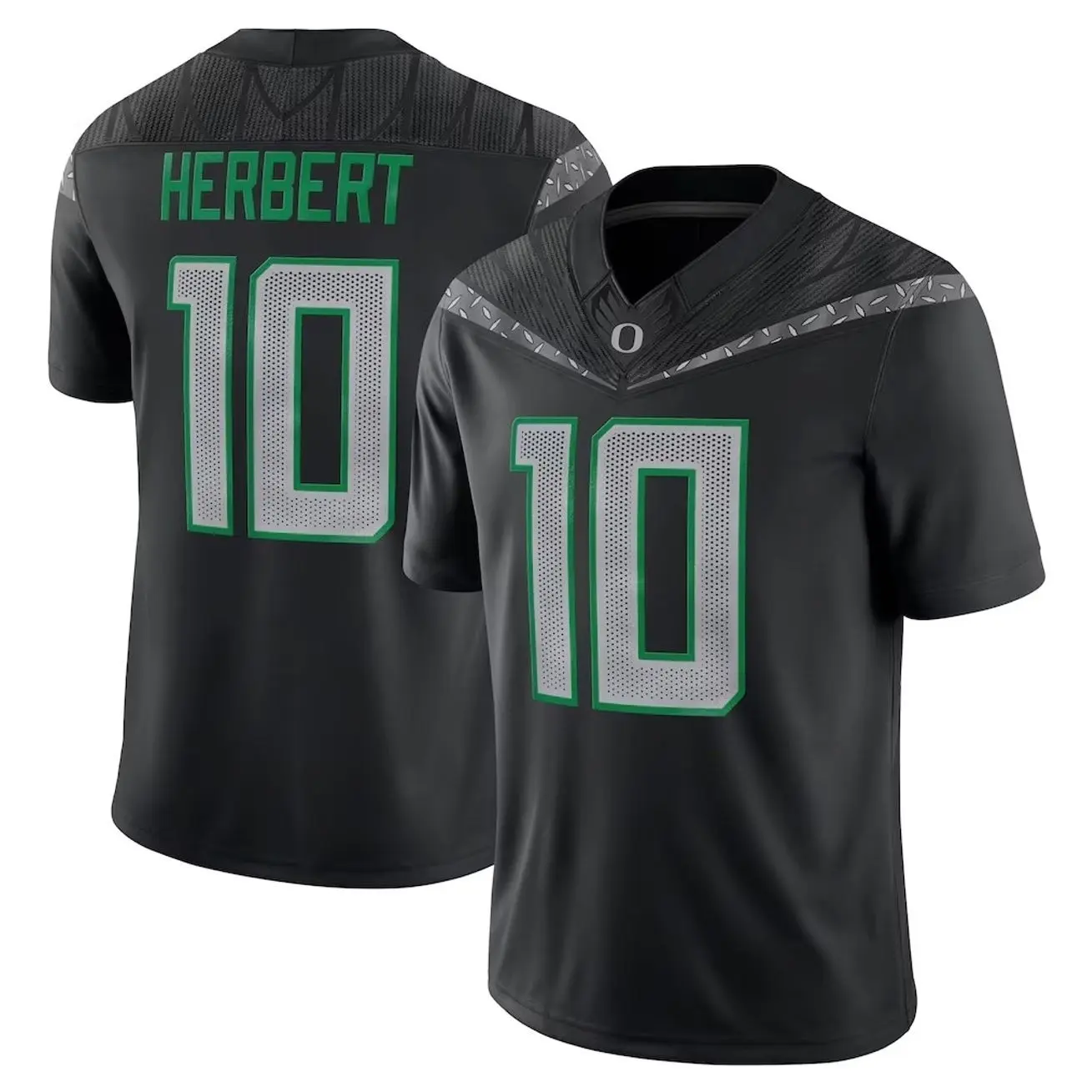 Unisex Football 10 Herbert Oregon Team Alumni Game Jersey - Black