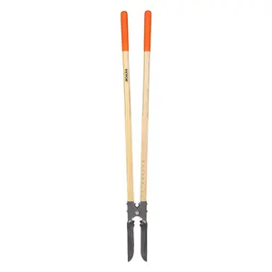 VEVOR Post Hole Digger,  Heavy Duty Post Hole Digger with Wood Handle, Manual Hole Digger with Scale Markings and Metal Blade, Post Hole Digger Tool for Digging Yard Work Gardening Outdoors, 57.5-Inch