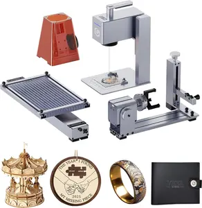 Longer Nano Pro Portable Laser Engraver,with Rotary Extension and Slide Extension,12000mW Laser Engraver and Cutter, DIY Engraver Tool for Wood,Acrylic, Leather, Cloth, Metal, Ceramics