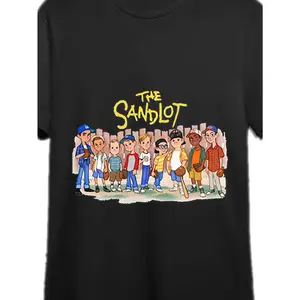 All-Season Classic, The Sandlot-Inspired Men's Cotton T-Shirt - Fun Graphic Print, Short Sleeve, Crew Neck  Casual & Comfortable Fit for All Seasons