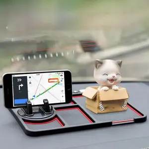 Car Anti-slip Mat, 1 Count Multifunctional Car Phone Holder Mat, Sticky Car Dashboard Phone Holder, Universal Car Interior Accessories