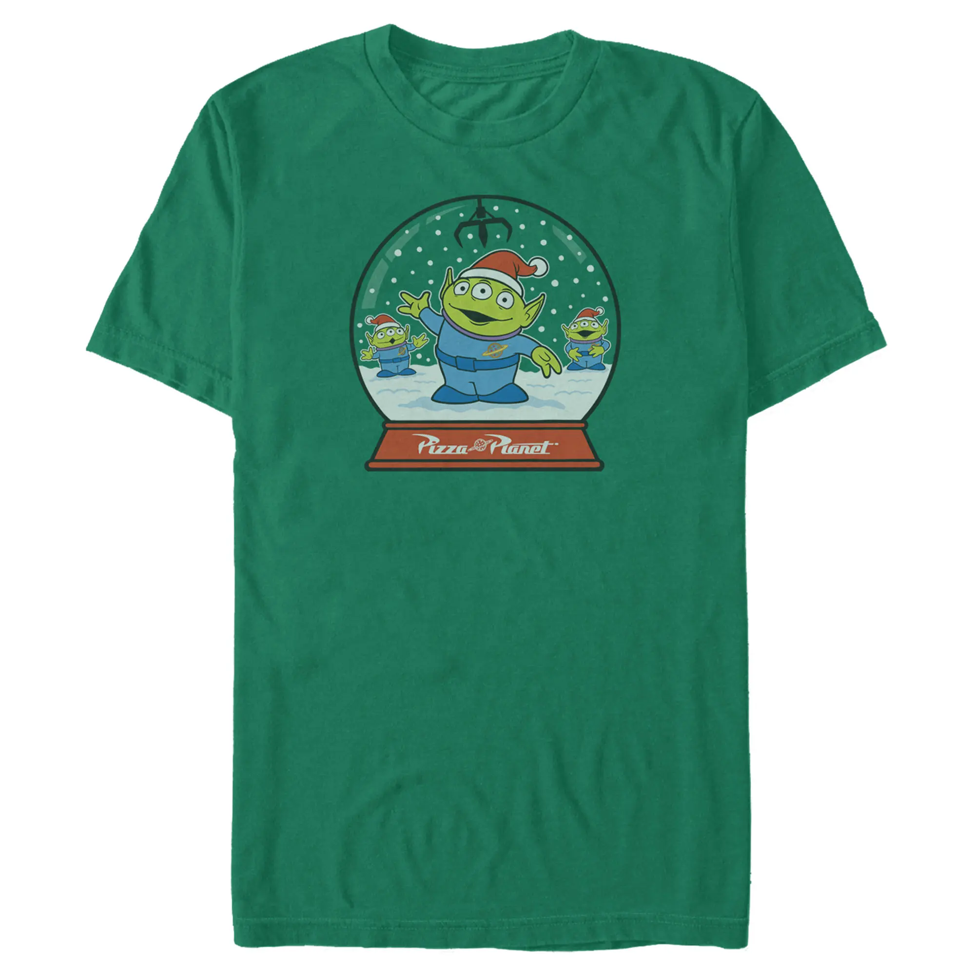 Men's Toy Story Christmas Alien Snow Globe T-Shirt